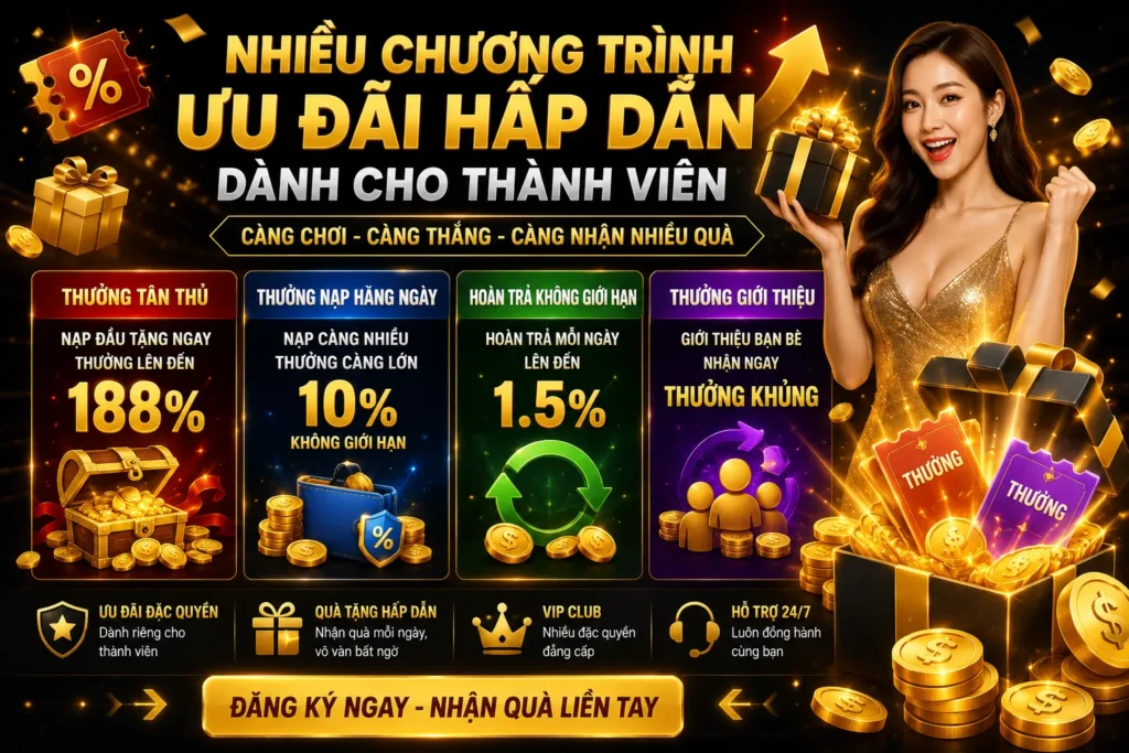 Casino 12 Nhiều chương trình ưu đãi hấp dẫn dành cho thành viên SV77.TOP