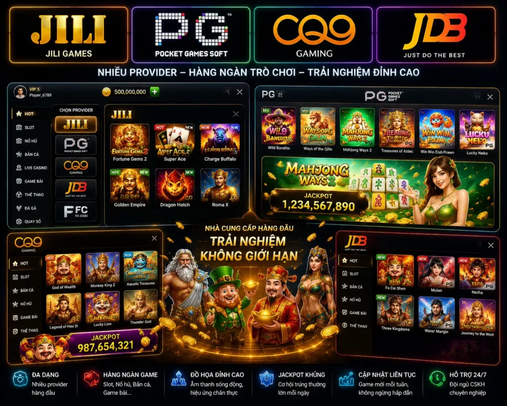 Trò Chơi 14 SV77.TOP hợp tác cùng nhiều nhà phát hành game quốc tế nổi tiếng.