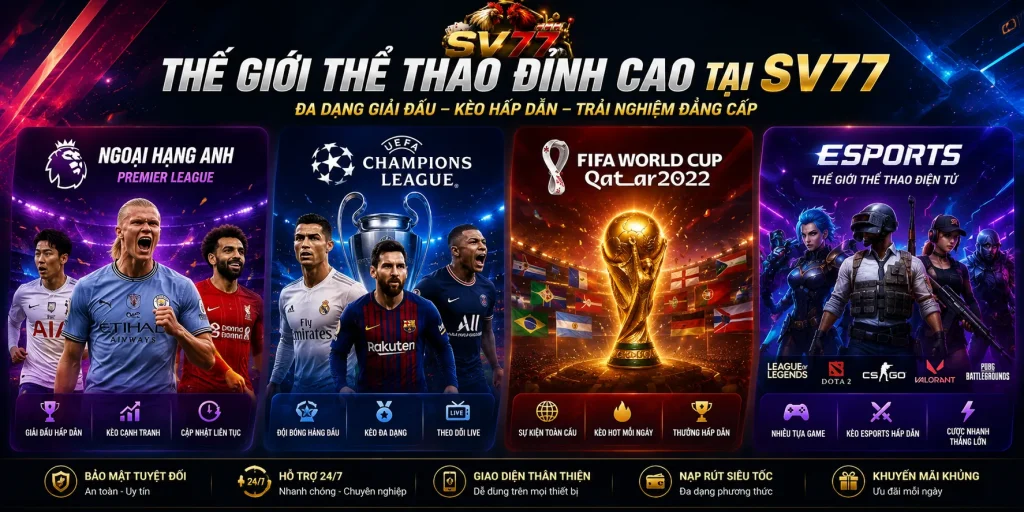 Đa dạng giải đấu hấp dẫn tại trang bóng uy tín