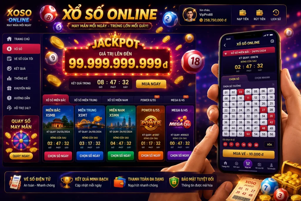 Trải nghiệm xổ số online nhanh chóng trên mọi thiết bị