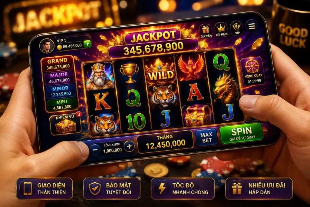 Slots 18 Slots SV77 được tối ưu mượt mà trên điện thoại Android và iPhone