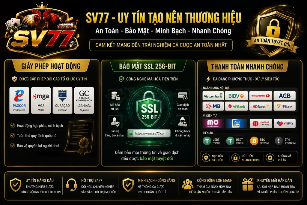 Giấy phép hoạt động và bảo mật là những tiêu chí quan trọng khi lựa chọn trang cá độ bóng đá uy tín.