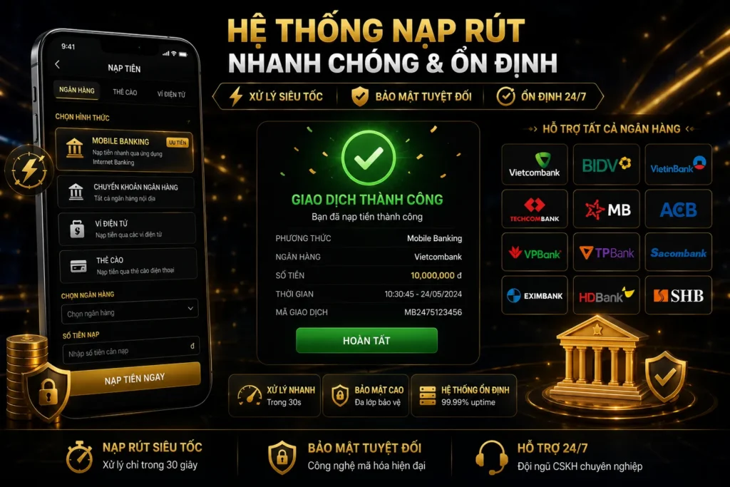 Casino 11 Hệ thống nạp rút nhanh chóng và ổn định tại SV77.TOP