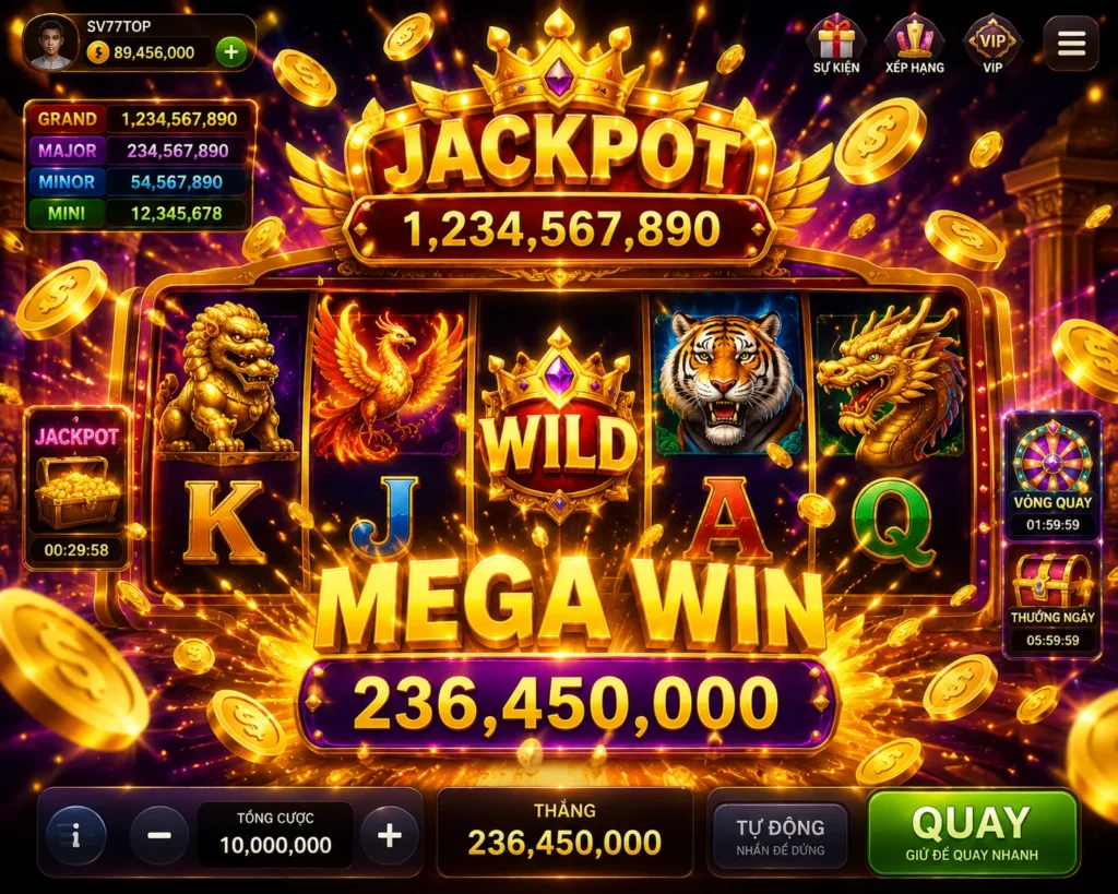 Slots 13 Người chơi có cơ hội săn jackpot giá trị lớn tại Slots SV77