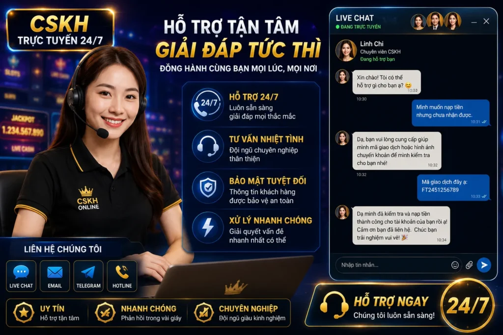 Hệ thống thanh toán SV77 hỗ trợ nhiều phương thức nạp tiền tiện lợi