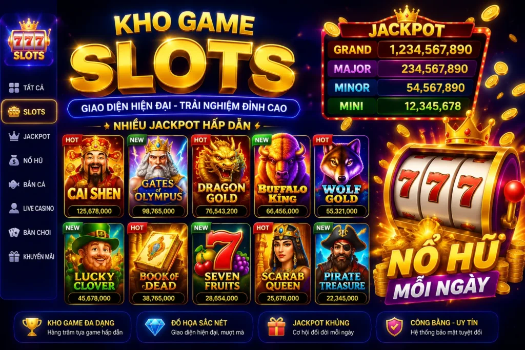 Slots 12 Slots SV77 sở hữu nhiều chủ đề game slot đa dạng cho người chơi lựa chọn