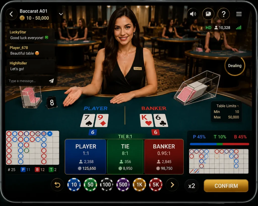 Trò Chơi 12 Casino trực tuyến tại SV77 mang đến trải nghiệm livestream chân thực và ổn định.