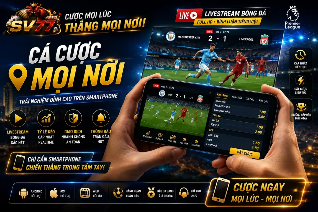 Trải nghiệm cá cược online linh hoạt trên mọi thiết bị