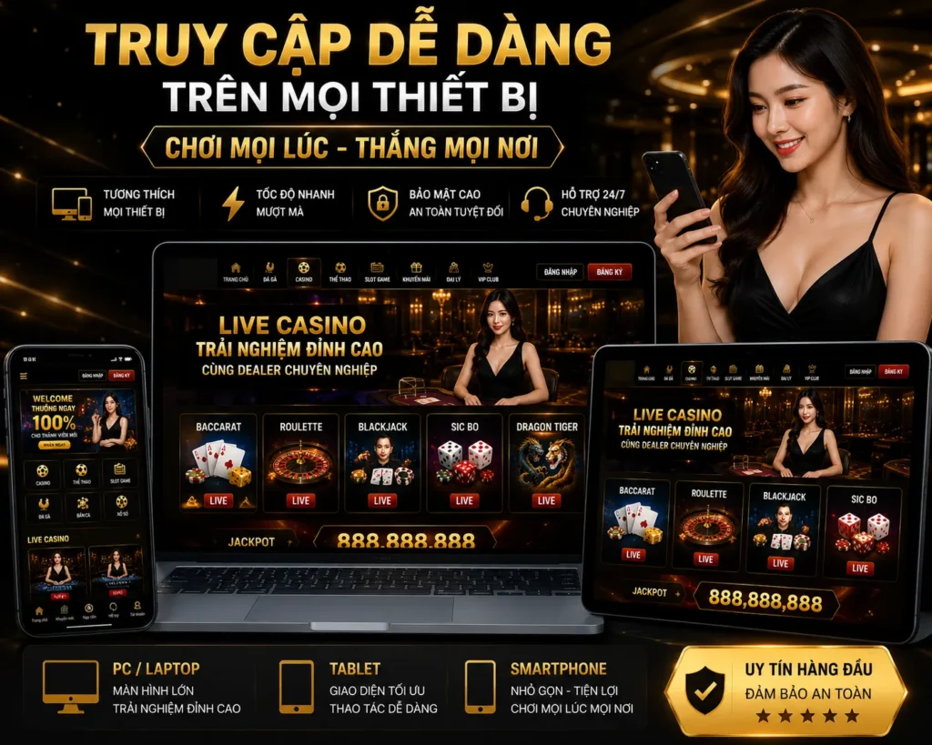 Casino 9 Người chơi dễ dàng truy cập SV77.TOP trên mọi thiết bị