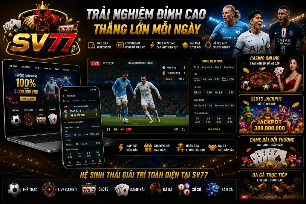 Ưu điểm nổi bật khi tham gia trang cá cược bóng uy tín SV77
