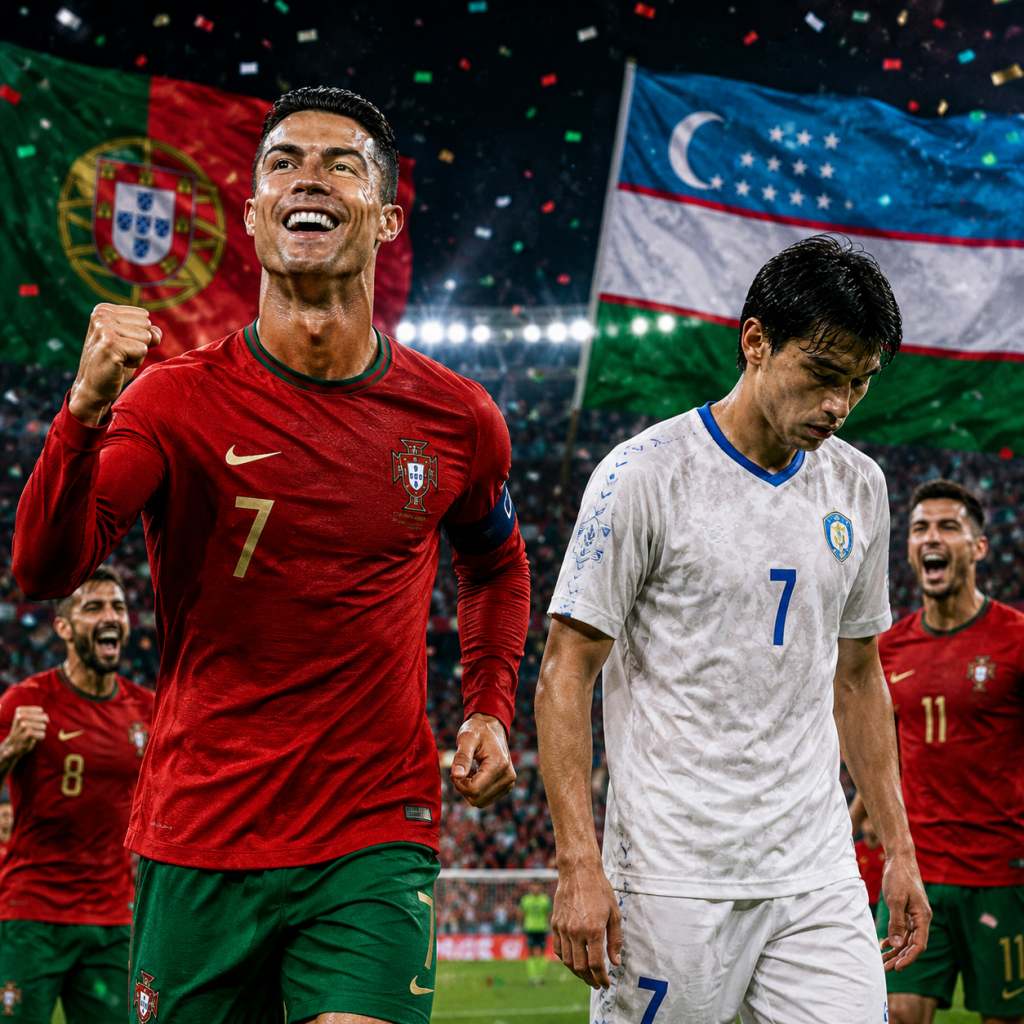 Bồ Đào Nha 5-0 Uzbekistan: Đại thắng thuyết phục, Selecao châu Âu khẳng định sức mạnh tại World Cup 2026 2 Bồ Đào Nha 5-0 Uzbekistan: Màn hủy diệt đưa Selecao châu Âu áp sát vé đi tiếp