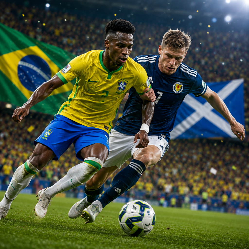 Brazil thắng tiến vòng 1/16 – Vinícius Jr rực sáng, Brazil 3-0 Scotland 2 Brazil thắng Scotland 3-0, Vinícius Jr tỏa sáng đưa Selecao vào vòng 1/16 World Cup 2026