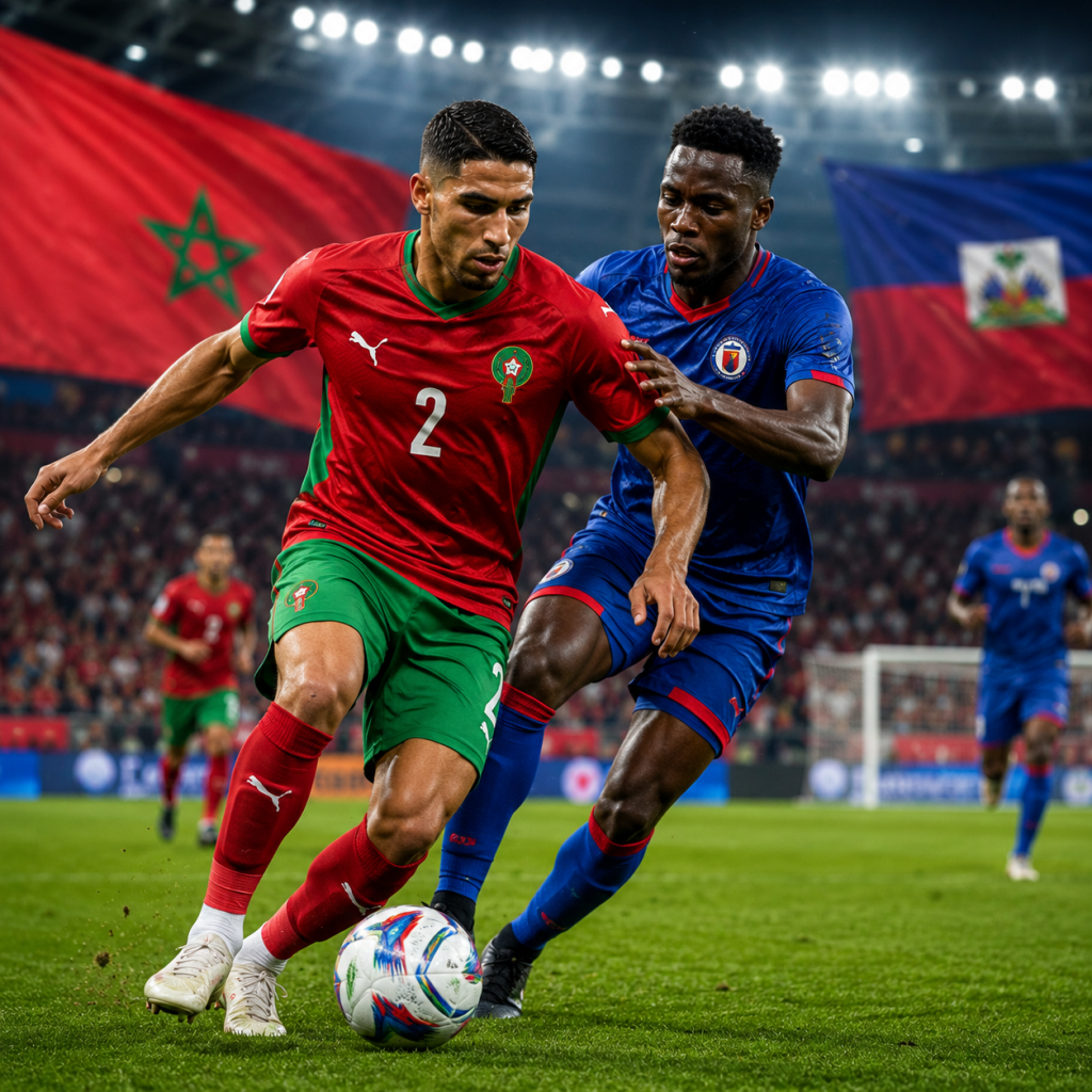 Maroc 4-2 Haiti: Màn ngược dòng ngoạn mục giúp Atlas Lions tiến vào vòng 1/16 World Cup 2026 2 Maroc 4-2 Haiti: Màn ngược dòng kịch tính đưa Atlas Lions vào vòng 1/16 World Cup 2026