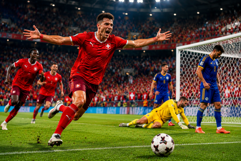 Thụy Sĩ 4–1 Bosnia & Herzegovina: Bản lĩnh và sức mạnh lên tiếng 3 Thụy Sĩ 4–1 Bosnia: Chiến Thắng Áp Đảo Vòng Bảng