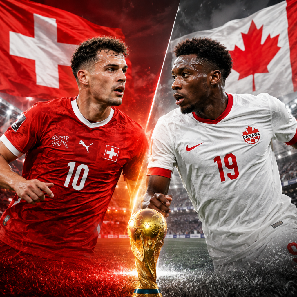 Thụy Sỹ 2-1 Canada: Chiến thắng bản lĩnh giúp đại diện châu Âu giành ngôi đầu bảng B World Cup 2026 2 Thụy Sỹ 2-1 Canada: Chiến thắng bản lĩnh giúp Thụy Sỹ đứng đầu bảng B World Cup 2026